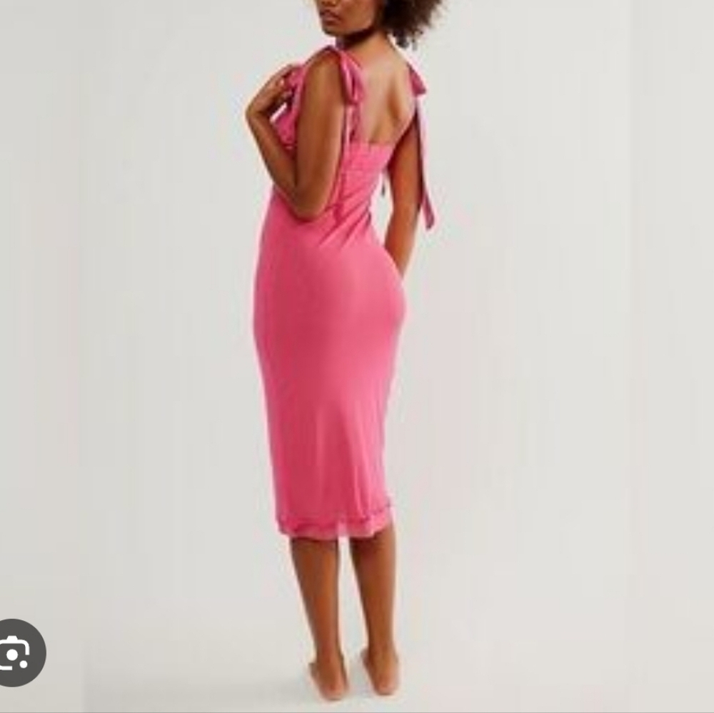 Free People Intimately Elegant Pink Midi Dress